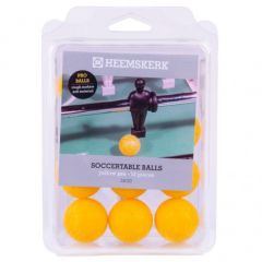 Heemskerk Voetbaltafel ballen geel PRO set 12 stuks