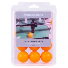 Heemskerk Voetbaltafel ballen glad-oranje set 12 stuks