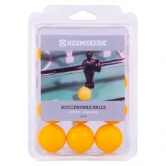 Heemskerk Voetbaltafel ballen glad-geel set 12 stuks