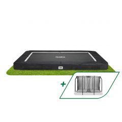 Salta Premium inground trampoline Rechthoek 305x214cm met net Zwart