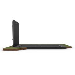 BERG Ultim Champion flatground trampoline rechthoek 500x300cm Grijs + Aerowall