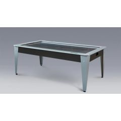 Airhockeytafel Bilijardai Dino 7ft Zwart RVS