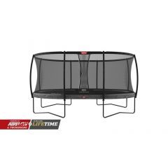 Berg Grand Champion Trampoline met veiligheidsnet 520 x 345 cm Grijs