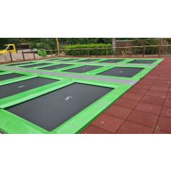 Akrobat Trampolinepark Jump Arena Inground Large, zijopstelling 2-10 trampolines