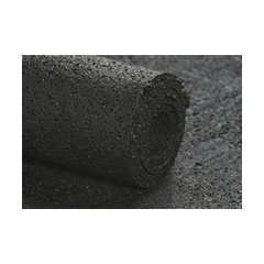 Rubber beschermingstegel 30 cm x 30 cm x 0,8 cm Zwart