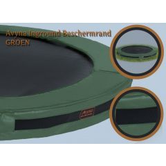 Avyna Pro-Line Inground trampoline rand 366 cm groen