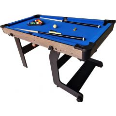 TopTable Pooltafel Fun Fold-Up Wood 5ft, Opklapbaar