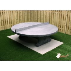HeBlad Tafeltennistafel Beton rond Antraciet