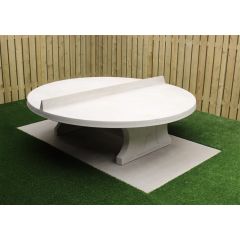 HeBlad Tafeltennis tafel Beton rond Naturel Beton