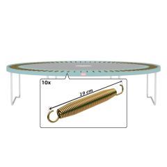 Berg Trampoline veer 19 cm, per 20 stuks Gold spring solo