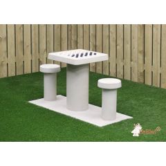 HeBlad Damtafel Beton 2-persoons Naturel